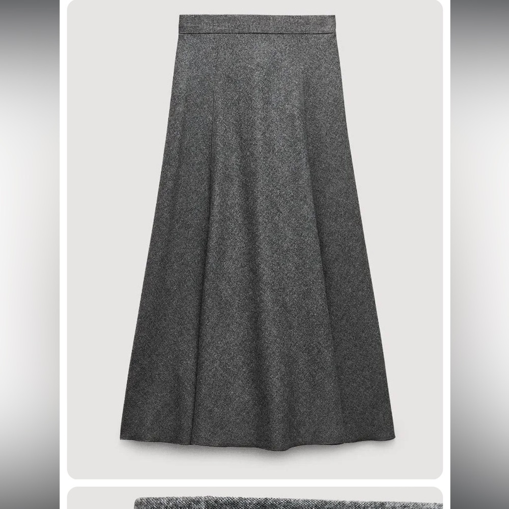 Zara Grey Maxi Skirt